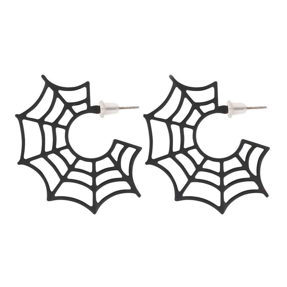 Something Different - Spiderweb Earrings Des boucles d'oreilles - Noir